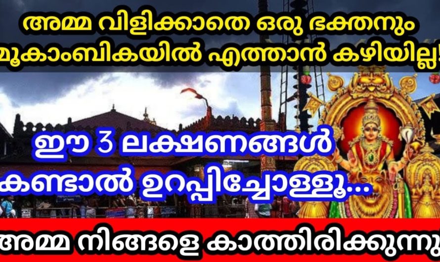 ഈ ലക്ഷണങ്ങൾ കണ്ടാൽ ഉറപ്പ് ഒരു ഭക്തനും അമ്മ വിളിക്കാതെ മൂകാംബികയിൽ എത്താൻ കഴിയില്ല,