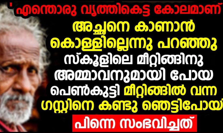 അച്ഛനെ കൊണ്ട് പോകണ്ട അച്ഛനെ കാണാൻ ഭംഗിയില്ല എന്ന് പറഞ്ഞ് സ്കൂളിലേക്ക് പോയ പെൺകുട്ടി, അവിടുത്തെ പ്രോഗ്രാമിന് വന്ന ഗസ്റ്റ്നെ കണ്ട് ഞെട്ടി പോയി