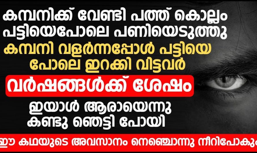 കമ്പനിക്ക് വേണ്ടി പട്ടിയെപോലെ പത്ത് കൊല്ലം പണിയെടുത്തു, കമ്പനി വളർന്നപ്പോൾ തന്നെ വേണ്ടാതെ ആയി തൊഴിൽ ആത്മാർത്ഥത കൂടിയപ്പോൾ ഉണ്ട് സംഭവിച്ചത് കണ്ടോ