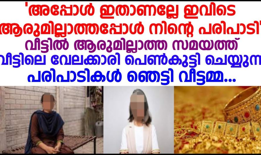 വീട്ടിലെ വേലക്കാരി പെൺകുട്ടി ആരുമില്ലാത്ത സമയത്ത് ചെയ്യുന്ന പരിപാടികൾ കണ്ട് ഞെട്ടി വീട്ടമ്മ