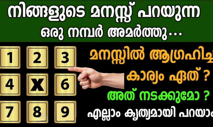 മനസ്സിലുള്ള കാര്യം നടക്കുമോ മനസ്സ് പറയുന്ന ഒരു സംഖ്യ തൊടു എന്ന് കൃത്യമായി പറയാം