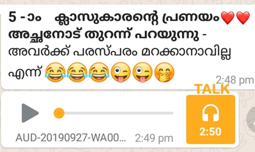 നിഷ്കളങ്കമായ തുറന്ന് പറച്ചില്‍ അഞ്ചാം ക്ലാസുകാരന്‍റെ , അച്ഛനും പുപ്പുലിയാണ്