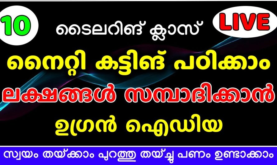 ലക്ഷങ്ങൾ സമ്പാദിക്കാൻ ഉഗ്രൻ ഐഡിയ, നൈറ്റി കട്ടിങ് പഠിക്കാം…