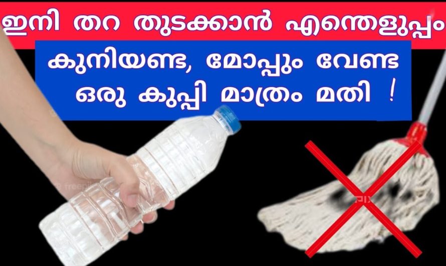 തറ തുടക്കാൻ ഇനി ഒരേ ഒരു കുപ്പി മതി, പൈസ കളയണ്ട, മോപ്പ് വാങ്ങി