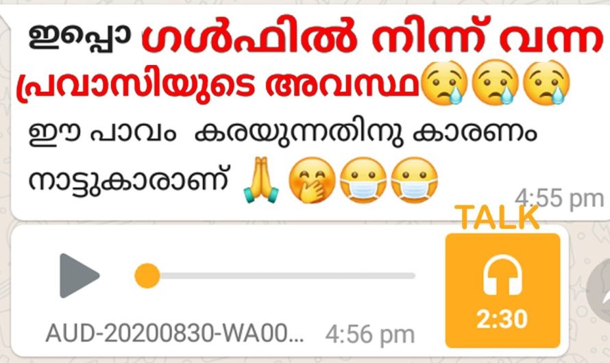 ഒരു പ്രവാസിക്കും ഈ അവസ്ഥ വരാതിരിക്കട്ടെ പാവം കരയുന്നത് കേട്ടിട്ട് സഹിക്കുന്നില്ല