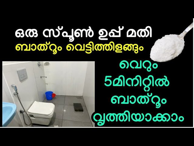 ബാത്ത്റൂം 5മിനിറ്റിൽ വൃത്തിയാക്കാം