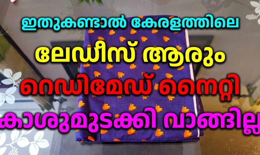 കാശുമുടക്കി വാങ്ങില്ല, ഇതുകണ്ടാൽ കേരളത്തിലെ ലേഡീസ് ആരും റെഡിമേഡ് നൈറ്റി