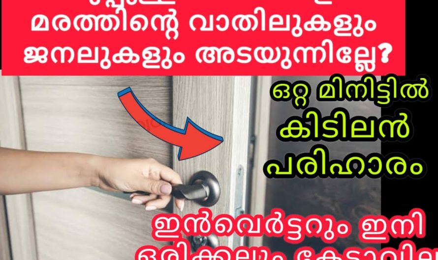 തണുപ്പുകാലങ്ങളിൽ ജനലുകളിലും വാതിലുകളിലും ഉണ്ടാകുന്ന പ്രശ്നങ്ങൾ ഈസിയായി പരിഹരിക്കാം…