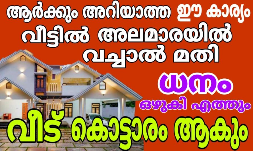 ജീവിതത്തിൽ സാമ്പത്തിക പ്രതിസന്ധികൾ മാറ്റി സാമ്പത്തിക ലാഭം ഉണ്ടാക്കുന്ന വിദ്യകൾ…