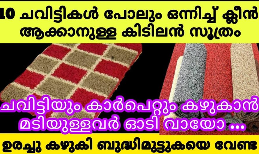 അഴുക്കുപിടിച്ച ചവിട്ടികൾ നിമിഷനേരം കൊണ്ട് ക്ലീൻ ചെയ്യാൻ സാധിക്കുന്ന ഒരുഗ്രൻവിദ്യ…