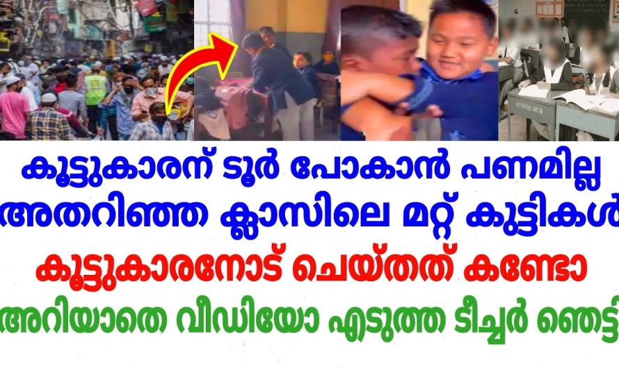 തന്റെ കൂട്ടുകാരന് ടൂർ വരാൻ പൈസ ഇല്ലാത്തതുകൊണ്ട് അവൻറെ കൂട്ടുകാർ ചെയ്തതു കണ്ടോ..