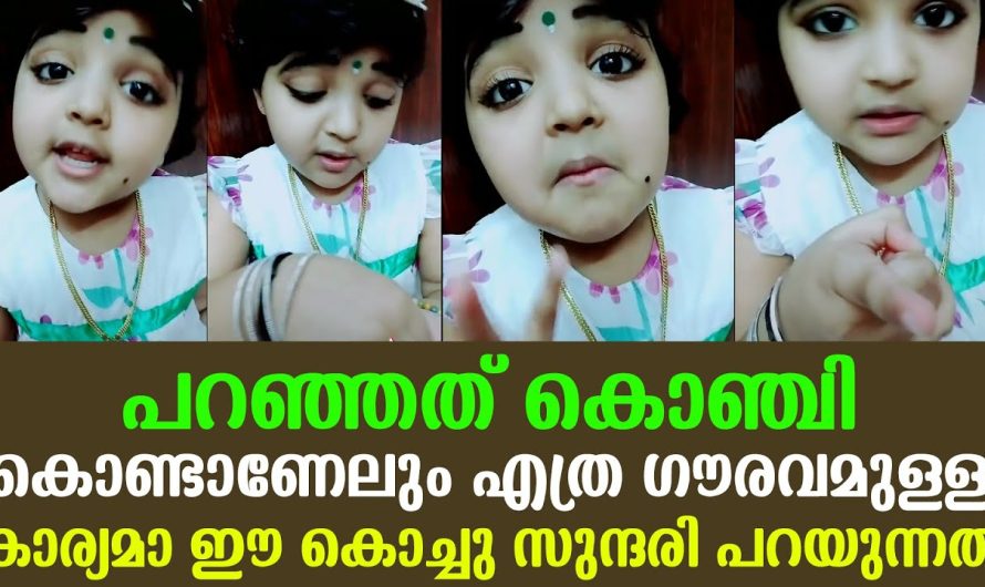 പറഞ്ഞത് കൊഞ്ചി കൊണ്ടാണേലും എത്ര ഗൗരവമുള്ള കാര്യമാ ഈ കൊച്ചു സുന്ദരി പറയുന്നത്