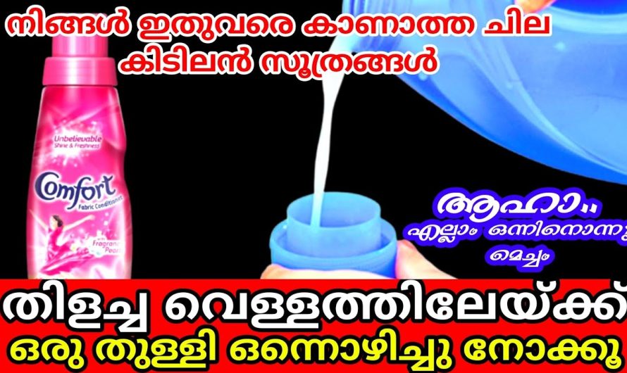 തുണികൾക്ക് ഉപയോഗിക്കുന്ന കംഫർട്ട് ഉപയോഗിച്ച് കൊണ്ട് ചെയ്യാൻ പറ്റുന്ന ചില കിടിലൻ വിദ്യകൾ…