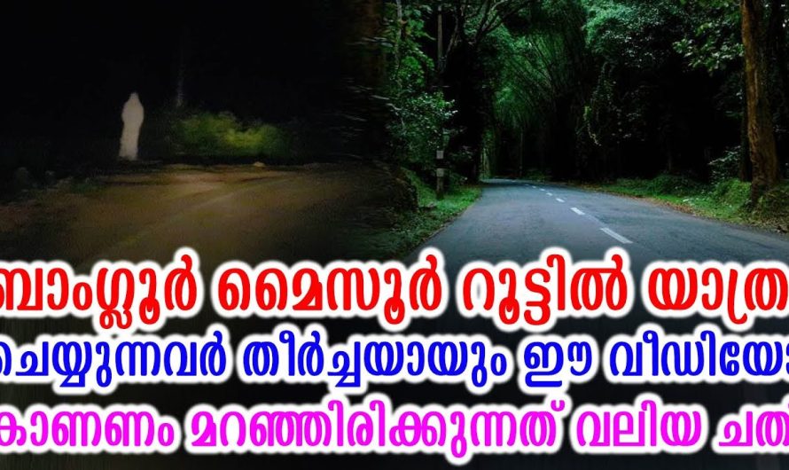 ബാംഗ്ലൂർ മൈസൂർ പോലുള്ള ഹൈവേകളിലൂടെ യാത്ര ചെയ്യുന്നവരുടെ ശ്രദ്ധയ്ക്ക്….