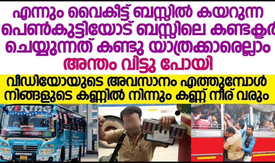 ബസ്സിലെ കണ്ടക്ടർ ആയ പയ്യൻ ഈ ചേച്ചിയോട് ചെയ്യുന്നത് കണ്ടോ..