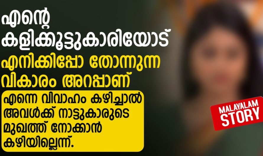 എന്റെ കളിക്കൂട്ടുകാരിയോട് എനിക്കിപ്പോ തോന്നുന്ന വികാരം അറപ്പാണ്