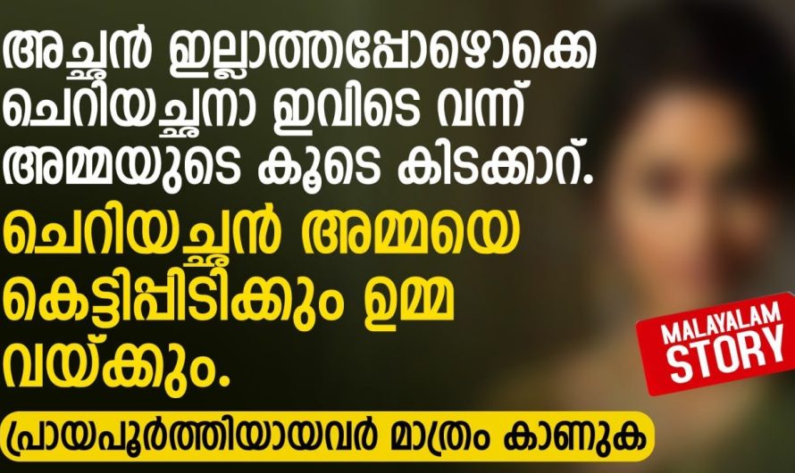 അച്ഛൻ ഇല്ലാത്തപ്പോഴൊക്കെ ചെറിയച്ഛനാ ഇവിടെ വന്ന് കിടക്കാറ് |