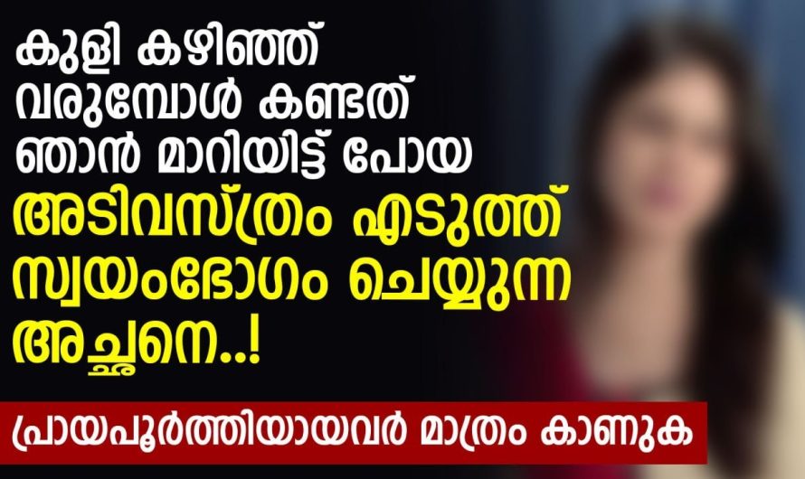 കുളി കഴിഞ്ഞ് വരുമ്പോൾ കണ്ടത് ഞാൻ മാറിയിട്ട് പോയ അടിവസ്ത്രം എടുത്ത്